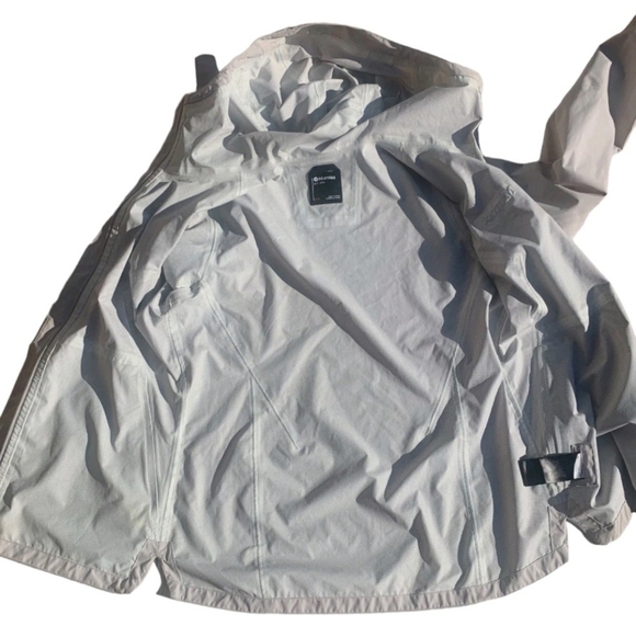 Marmot Windstopper Men's Jacket Size Medium Hooded Tan Beige 79448 Full Zip - Picture 6 of 13